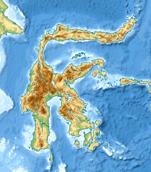 520px Sulawesi topography plain copy