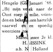 adv. jan. 1948 H. Wassink 