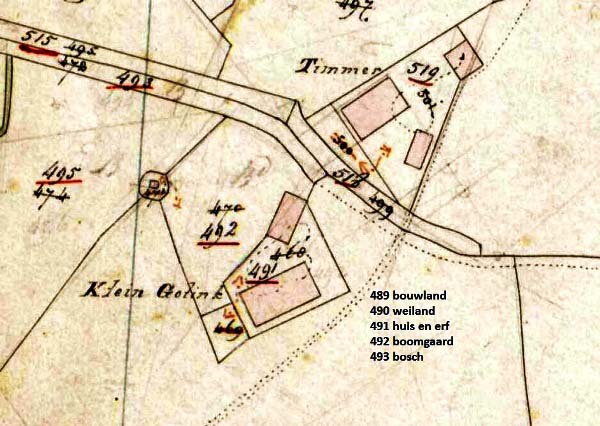 16  1832 kadastrale kaartBron RCE