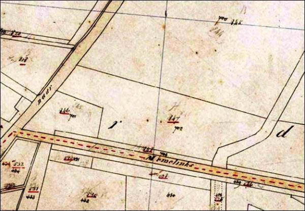 K1 Kadasterkaart 1881 87 voor de bebouwingBron Gelders Archief